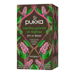 Pukka infusión ecológica de menta y regaliz 20 bolsitas de té