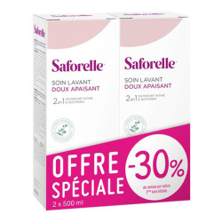 Saforelle cuidado limpiador suave 2x250ml