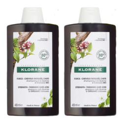 Klorane champú con quinina y vitaminas b 2x400ml