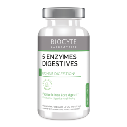 Biocyte Longevity 5 enzimas digestivas 60 cápsulas