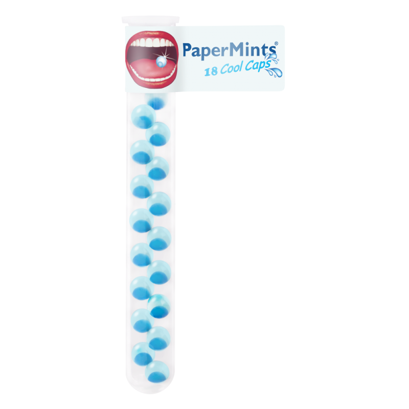 PaperMints CoolCaps tubo 18 cápsulas refrescantes