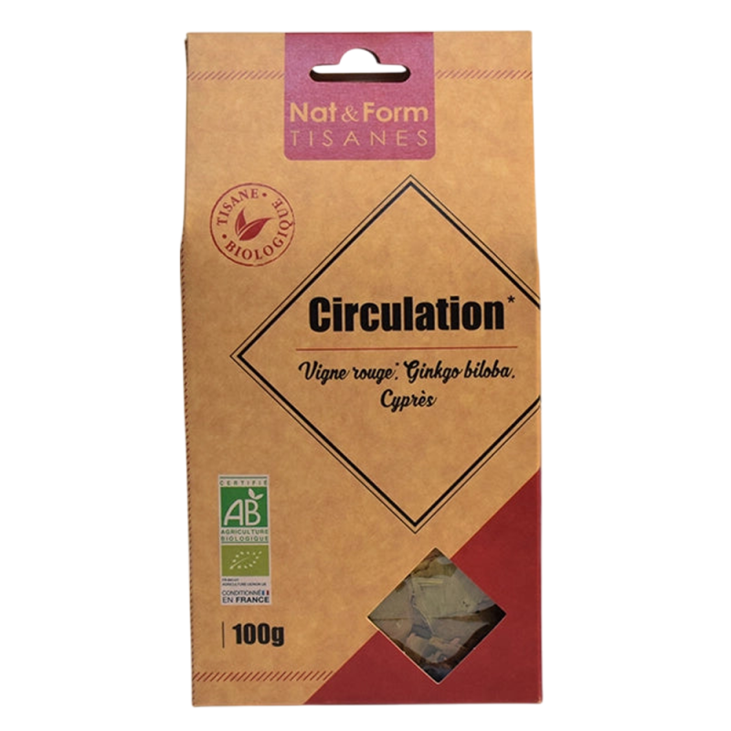 Nat&Form Circulación tisana bio 100g