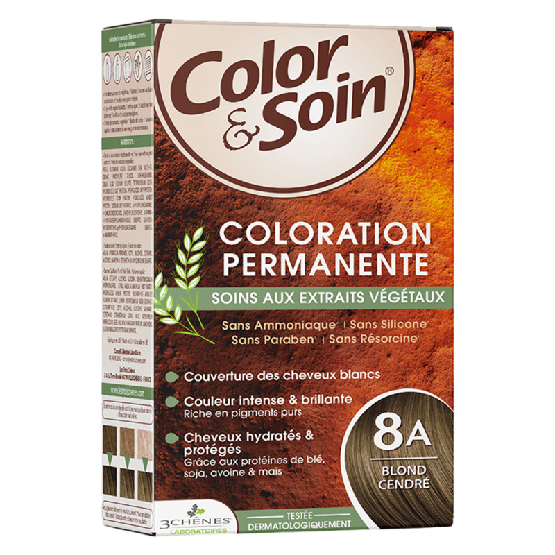 Les 3 chênes color & soin 8A rubio ceniza 135ml
