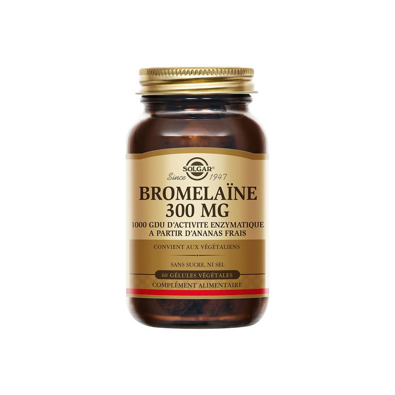 Solgar Bromelina 300mg 60 cápsulas vegetales