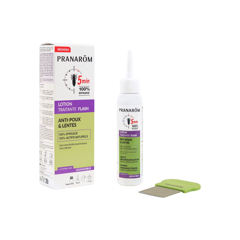 Pranarôm Loción Traitante Flash antipiojos y liendres 100ml Pranarôm Loción Traitante Flash antipiojos y liendres 100ml