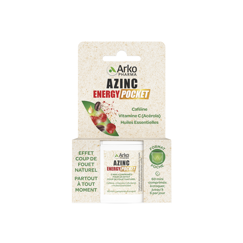 Arkopharma Azinc Energy Pocket 60 mini-comprimidos