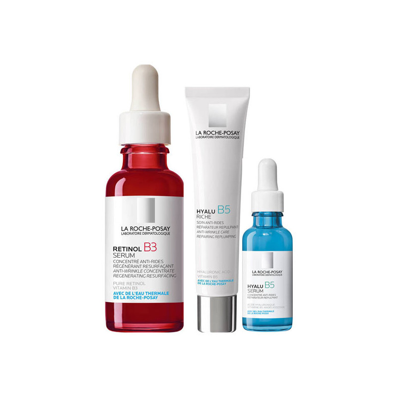 La Roche-Posay Retinol B3 Serum Kit 30ml + Hyalu B5 Riche 40ml + Hyalu B5 Serum 10ml