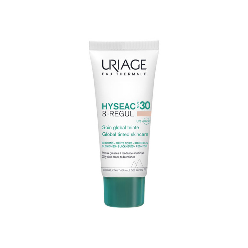 Uriage Hyséac 3-Regul+ Cuidado global con color SPF30 - 40ml