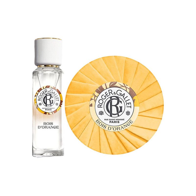 Roger & Gallet Benevolent Orange Wood Gift Set eau parfumée 30ml + jabón 100gr