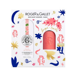 Roger Gallet Eau Parfumée 100ml y Set de Velas Flor de Higo 75gr