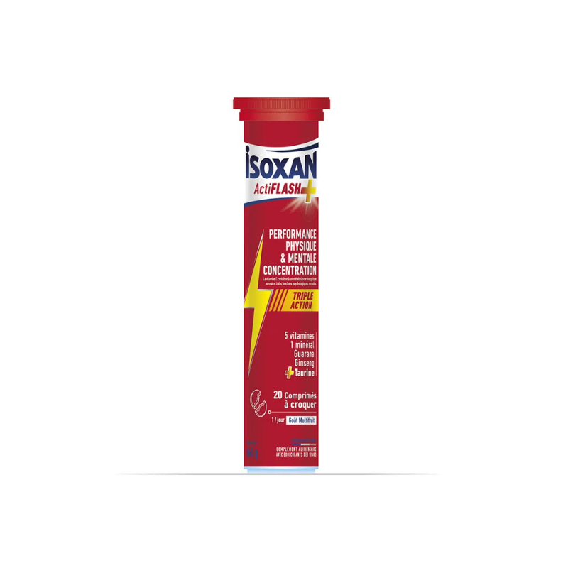 Isoxan ActiFlash+ Triple Acción 20 comprimidos masticables