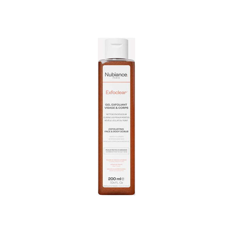 Nubiance Exfoclear Gel exfoliante cara y cuerpo 200ml