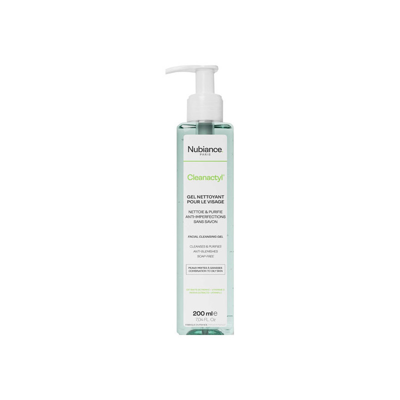 Nubiance Cleanactyl Gel limpiador facial 200ml