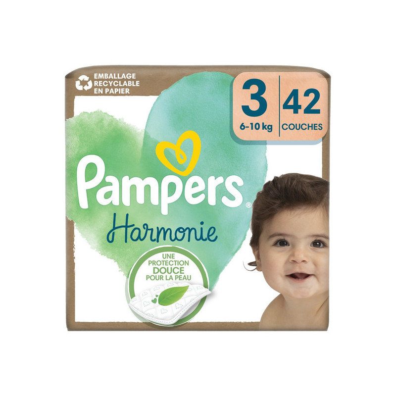 Pampers Harmonie 6 a 10kg talla 3 - 42 pañales