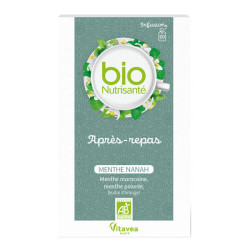 BioNutrisanté Infusión para después de comer menta nanah Bio 20 bolsitas de té