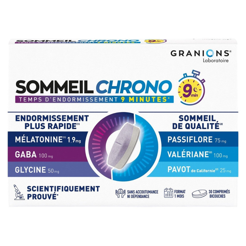 Granions Sleep Chrono 9 minutos 30 comprimidos