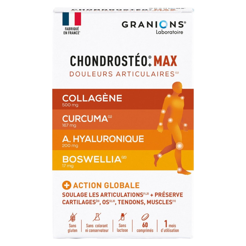 Granions Chondrostéo+ Max Triple acción global 60 comprimidos
