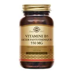 Solgar Vitamina B5 Ácido pantoténico 550 mg 50 cápsulas vegetales