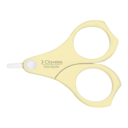 3 Tijeras de acero inoxidable para uñas de bebés 9cm