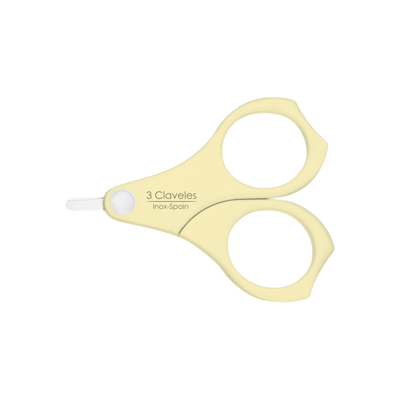 3 Tijeras de acero inoxidable para uñas de bebés 9cm
