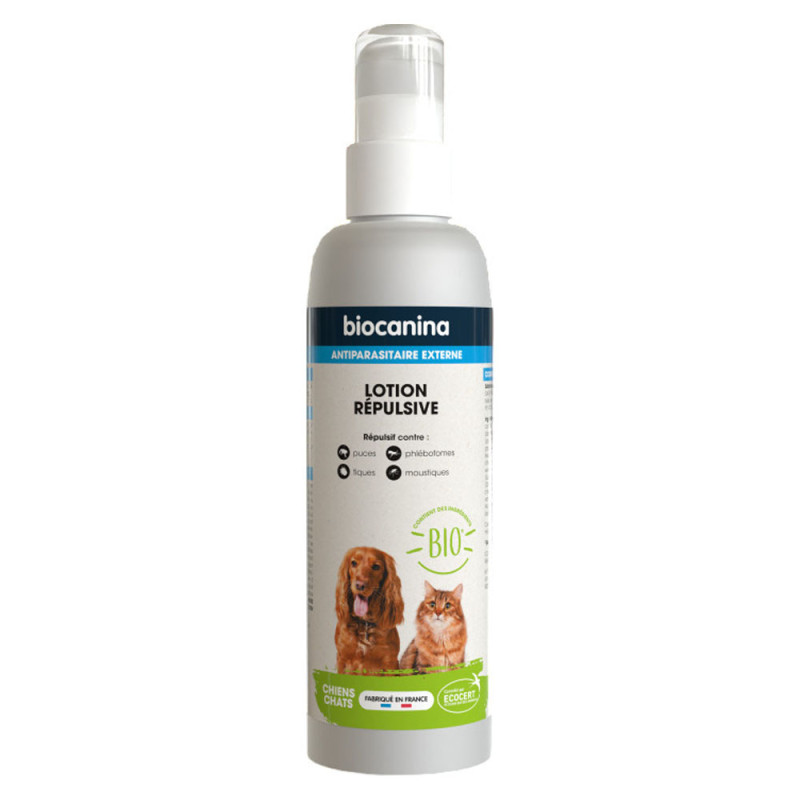 Loción Repelente Biocanina para Perros y Gatos 240ml