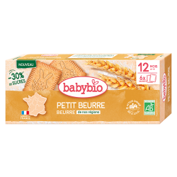Babybio Petits Beurre 12 mois et+ bio 6 paquetes de 2 galletas