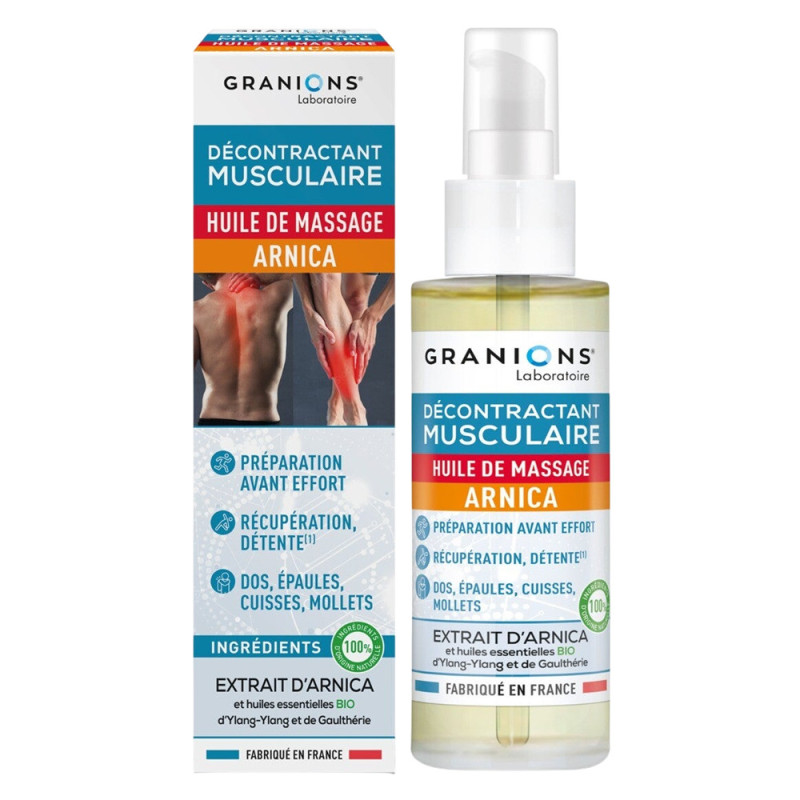 Granions Relajante muscular Aceite de masaje de árnica 100ml