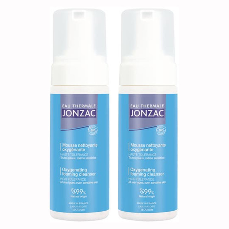 Jonzac Cuidados esenciales Espuma limpiadora oxigenante 2x150ml