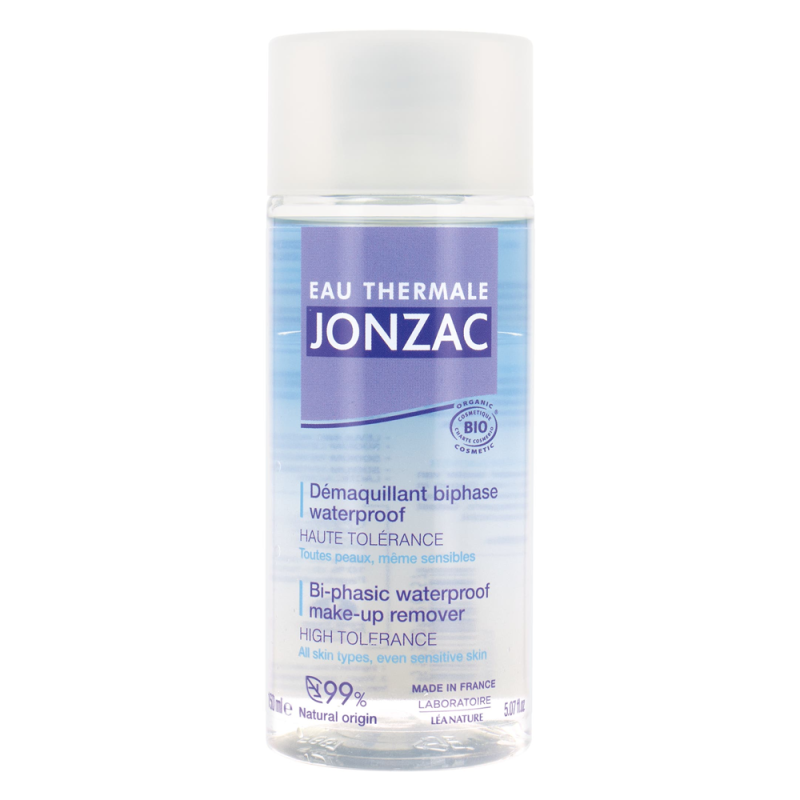 Jonzac Desmaquillante bifásico bio resistente al agua 150ml Jonzac Desmaquillante bifásico bio resistente al agua 150ml