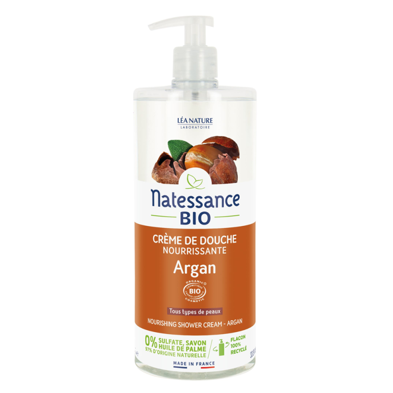 Natessance Crema de Ducha Nutritiva BIO Argán 1L