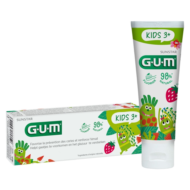 GUM Pasta dentífrica infantil 3 años + 50ml