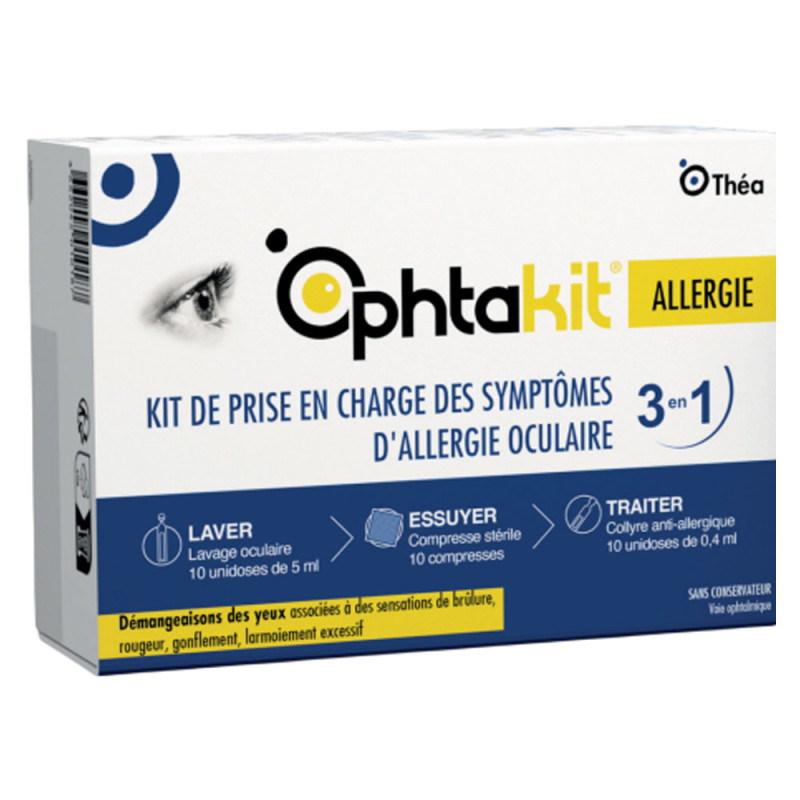 Théa Ophtakit Kit de tratamiento de los síntomas de la alergia Théa Ophtakit Kit de tratamiento de los síntomas de la alergia