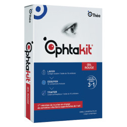 Théa Ophtakit Oeil rouge Botiquín 3 en 1