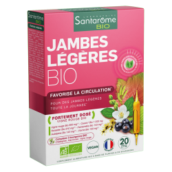 Santarome Organic Piernas Ligeras 30 ampollas