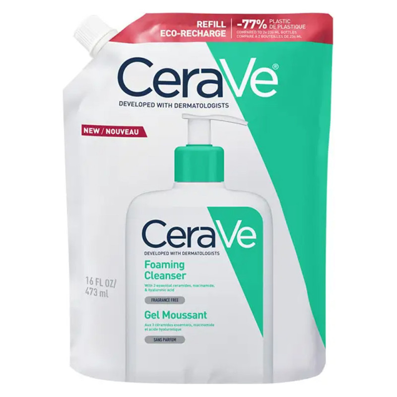 Gel espumoso CeraVe Eco-refill 473ml