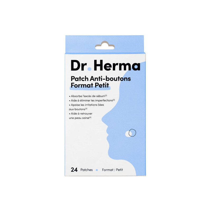 Dr Herma Parche antimanchas pequeño 24 parches