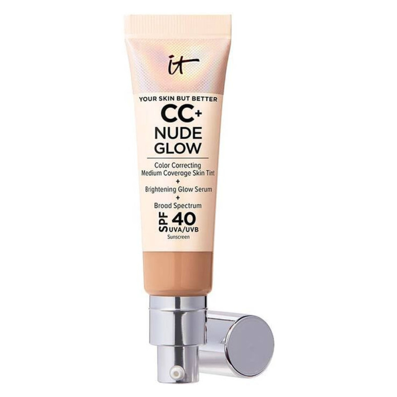 It Cosmetics CC+ Nude Glow Foundation + Serum SPF40 bronceado medio 32ml
