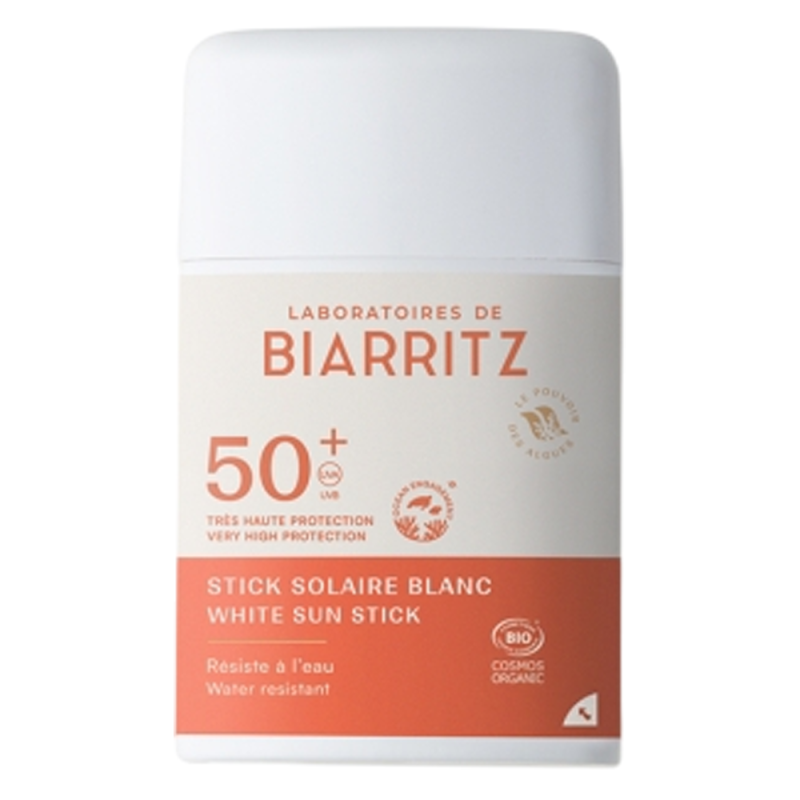 Laboratoires de Biarritz Stick solar blanco bio SPF50+ 12gr