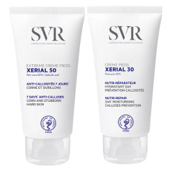 SVR Xerial 50 Extreme Crema de Pies 50ml + Xerial 30 Crema de Pies 50ml Set de Regalo