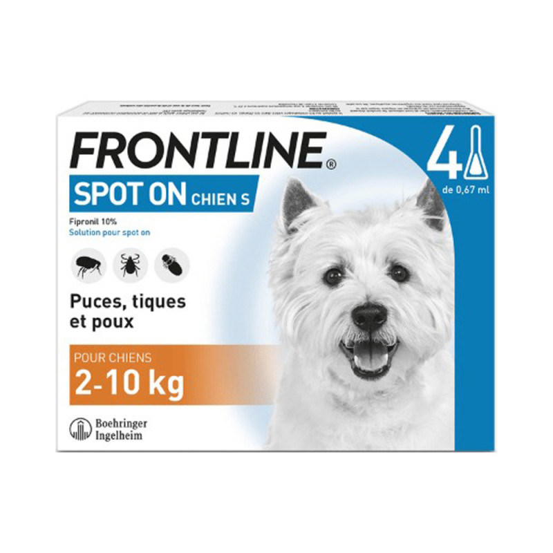 Frontline Spot-on Perro 2-10kg 3 pipetas