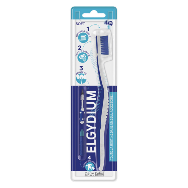 Cepillo de Dientes Elgydium 4en1 Mediano