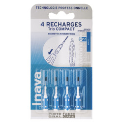 Cepillos interdentales Inava Trio Compact Azul 4 recambios