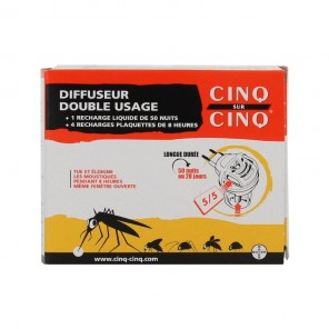 Cinq sur Cinq difusor doble uso 50 noches o 20 días 1 unidad