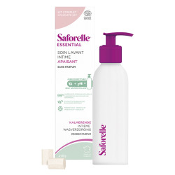 Saforelle Essential Kit de limpieza íntima calmante 200ml + Falcon