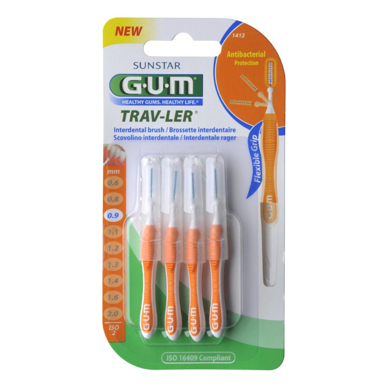 GUM Trav-ler Cepillo 0,9 mm (4 uds.) ref 1412