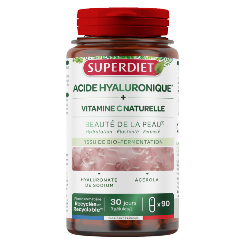 Superdiet Ácido hialurónico y vitamina C 90 cápsulas Superdiet Ácido hialurónico y vitamina C 90 cápsulas