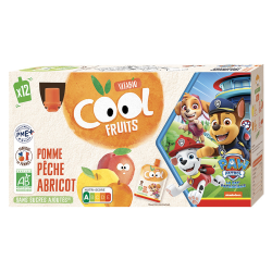 Vitabio Cool Fruits manzana melocotón albaricoque 12 frascos de 90gr