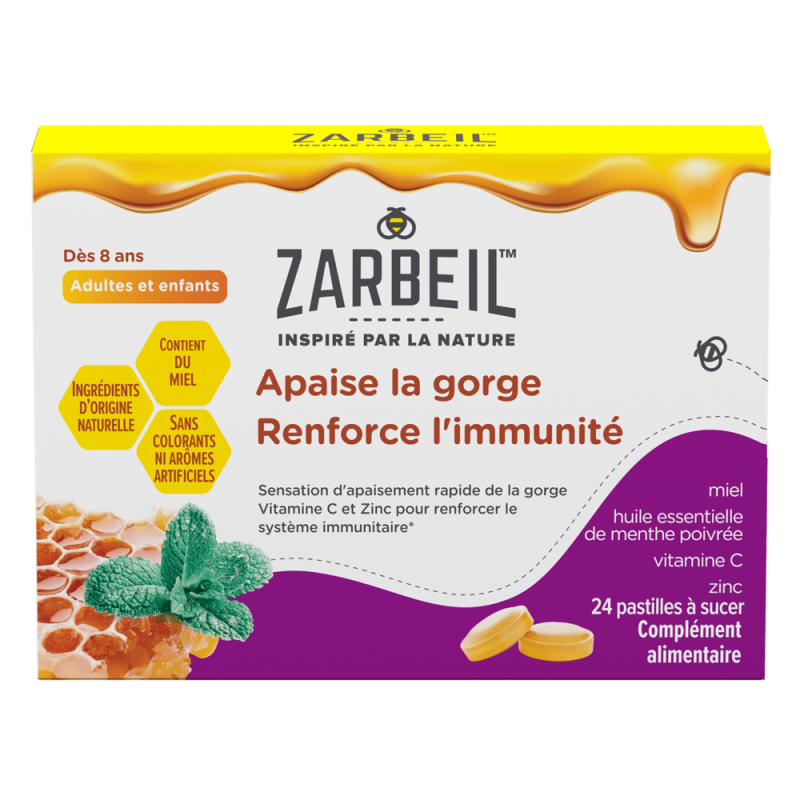 Zarbeil Garganta e Inmunidad 24 pastillas masticables
