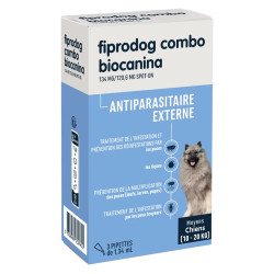 Biocanina Fiprodog Combo Spot-on perros medianos 3 pipetas