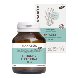 Pranarôm Microalgas Espirulina bio 150 comprimidos 75gr
